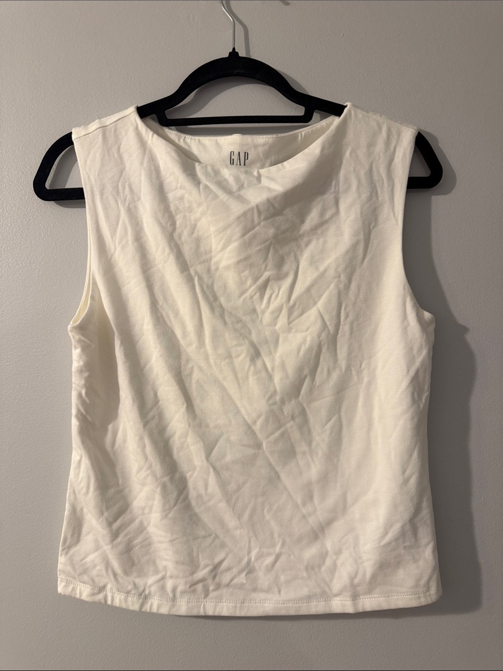 GAP Cream Crewneck Sleeveless Tank